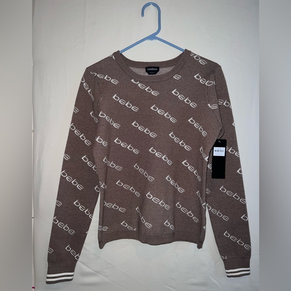 Brand New Bebe Graphic Sweater - Picture 1 of 4